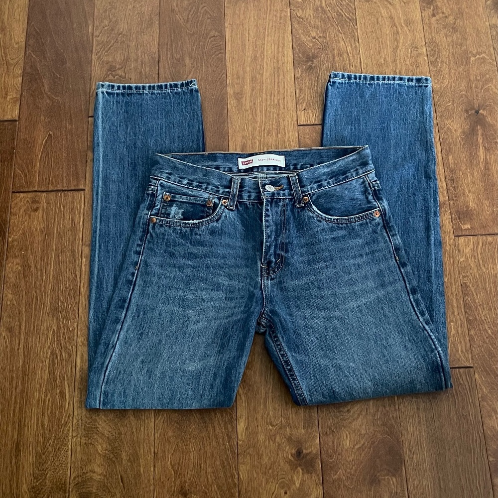 Levi's 100% Premium Cotton Denim Jeans 514 Straight 28 x 28